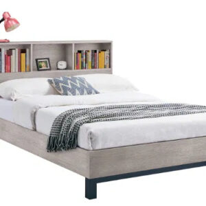 Bali Bookcase Bed Grey Oak