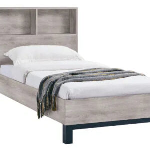 Alternative view of Bali Bookcase Bed Grey Oak
