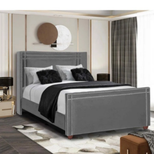 Winged Beaded Bed Frame